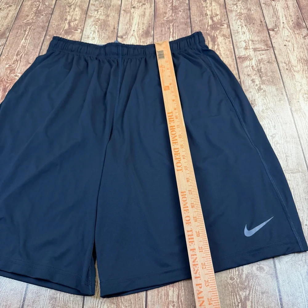 Nike Dri Fit Athletic Shorts Mens Extra Large Navy Pockets Performance